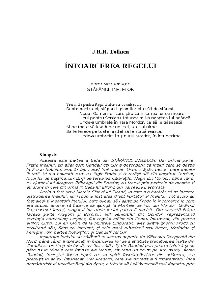 Intoarcerea Regelui Subtitrat In Romana Intoarcerea Regelui | PDF