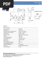 Baumer CH-8501 Precision Switches Guide | PDF