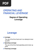 Operating and Financial Leverage