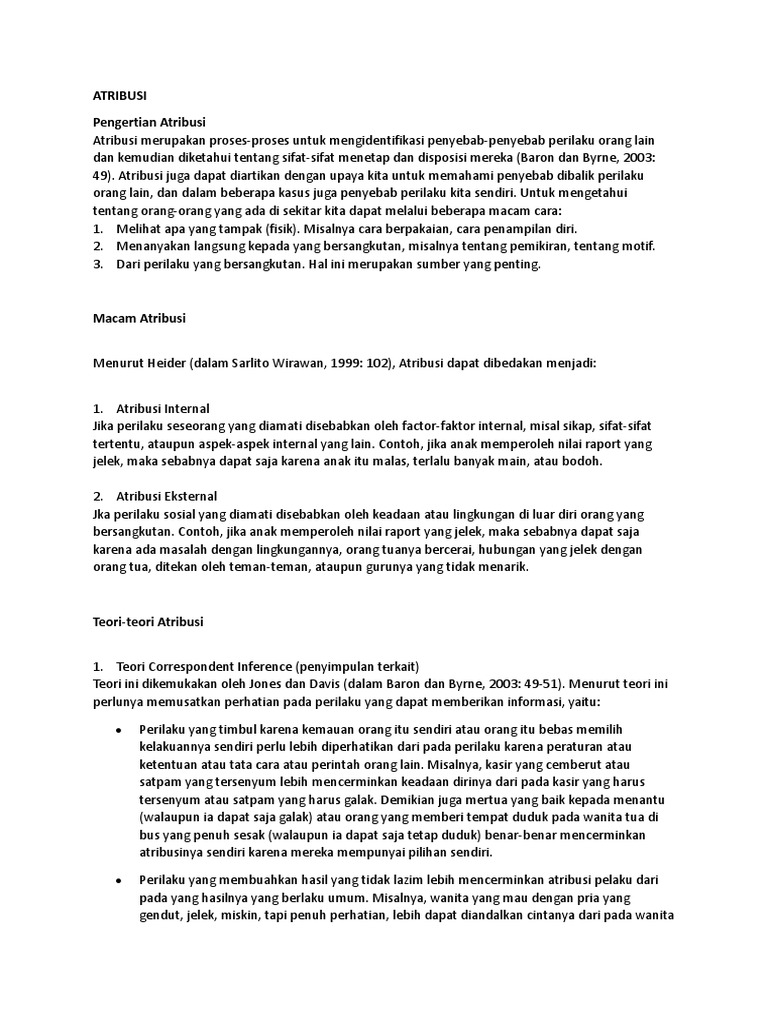 ATRIBUSI | PDF | Sains & Matematika