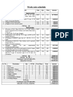 Work Rate Schedule