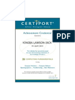 Kingba - Computing Fundamentals Achievement Credential