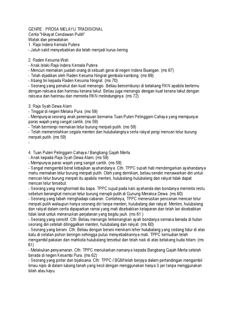 Hikayat Cendawan Putih