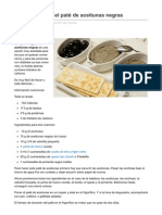 Cmo Preparar El Pat de Aceitunas Negras