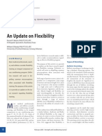 An Update On Flexibility: Keywords: Flexibility Static Stretching Dynamic Range of Motion