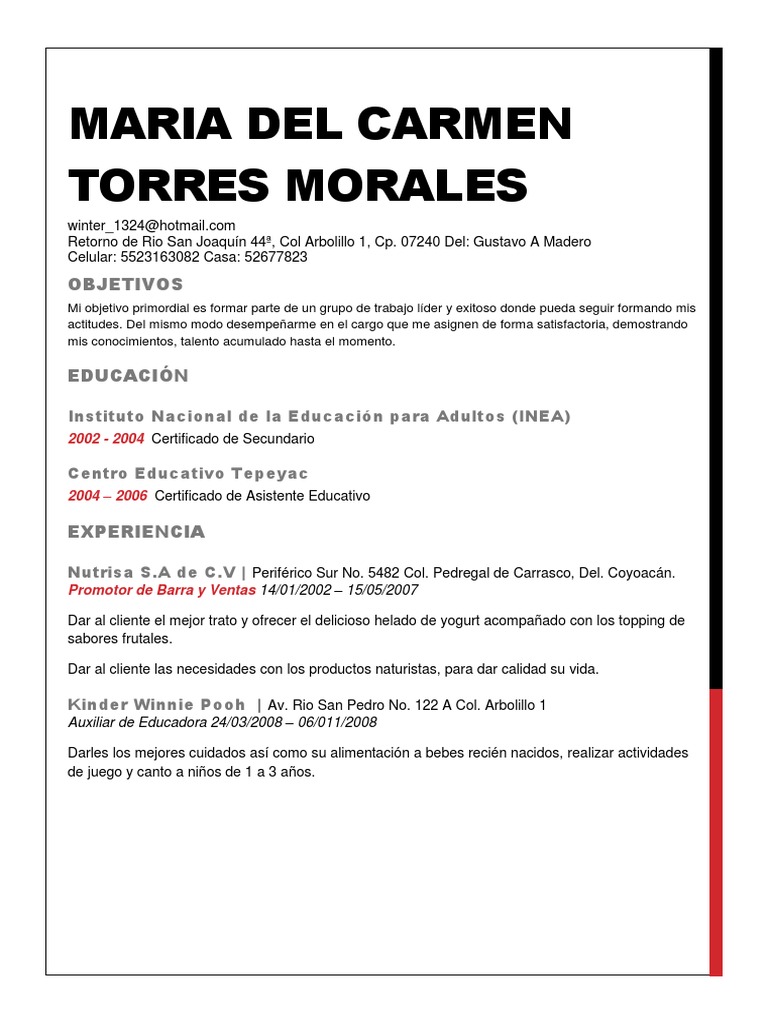 Maria Del Carmen Torres Morales | PDF | Crecimiento personal y ...
