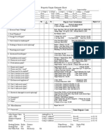 Property Repair Estimate Sheet: Inspection Checklist Repair Cost Calculations