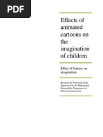 Effects of Animated Cartoons On The Imagination of Children