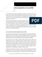 Capitulo 1º Cómo Implantar La Ley 29783 El Concepto Sistema de Gestión en La Ley 29783