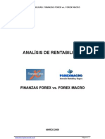 Analisis de Rentabilidad: FINANZAS FOREX vs. FOREX MACRO