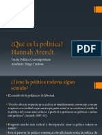 Arendt, Qué Es La Política - Qué Es La Libertad