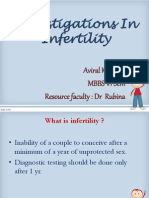 Investigations in Infertility 