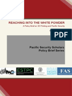 Reaching Into The White Powder: A Policy Brief On 3D Printing and Pacific Security