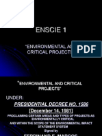 Enscie 1: "Environmental and Critical Projects"