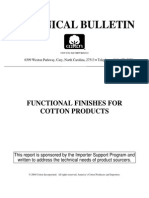 Cotton Products Functional Finishes 