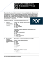 Unit 2: Working With Service Users in Care Settings (Level 3)