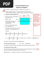 Electric and Magnetic Fields Answers To Assignment 3