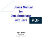 Solutions Manual For Data Structures With Java: John R. Hubbard Anita Huray