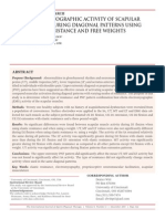 Electromyografia Activivity of Scapular Muscle During Diagonal Patterns Usins Elastica Resistance and Free Weigths