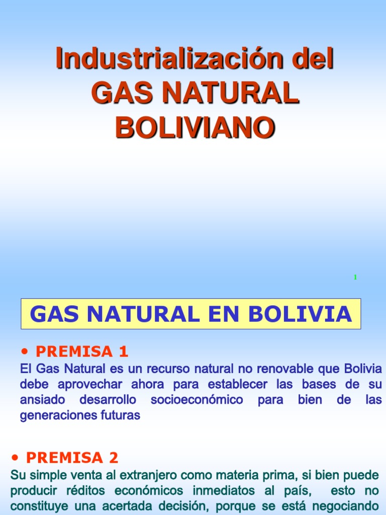 Industrialización del Gas Natural en Bolivia | PDF | Fertilizante | Hierro