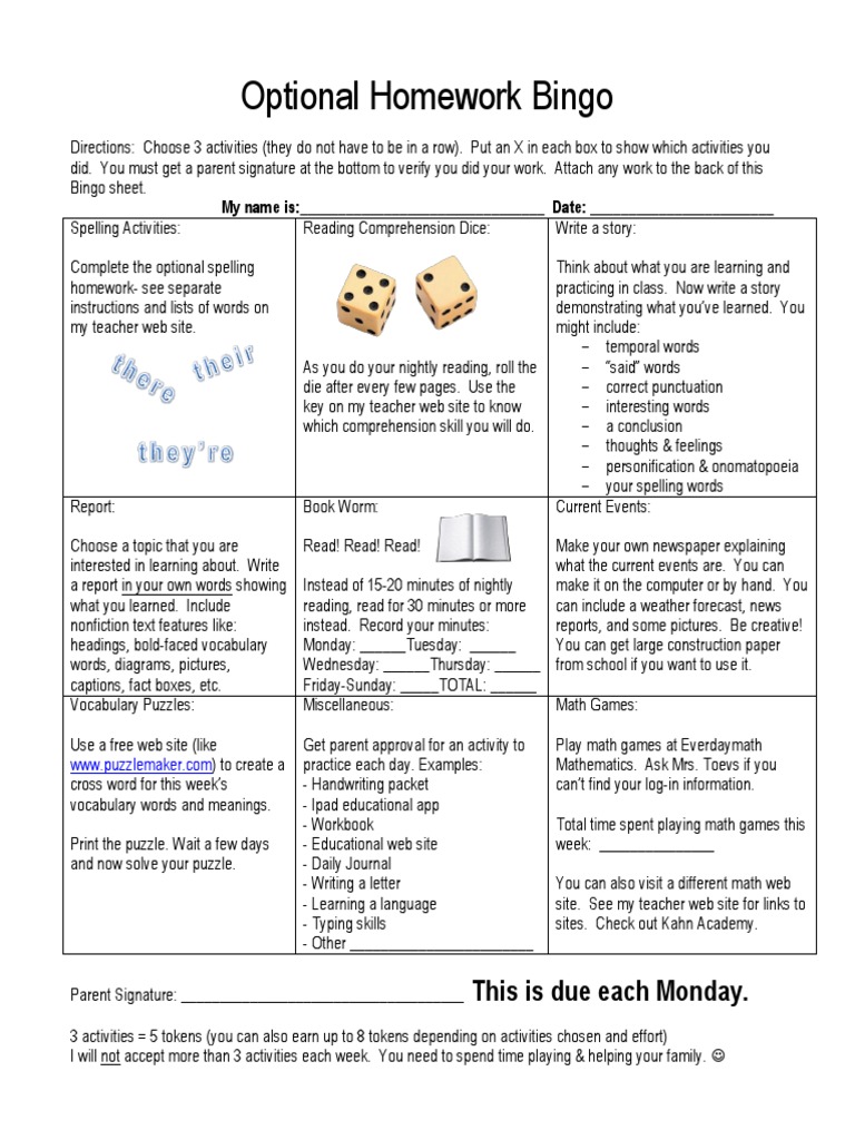 How to give homework to students image