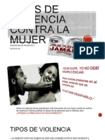 Tipos de Violencia Contra La Mujer