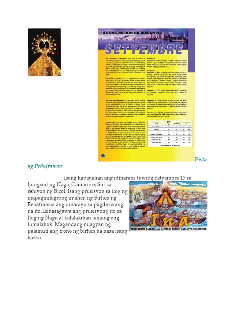 September Festivals in the Philippines | PDF