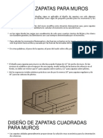 Diseño de Zapatas para Muros