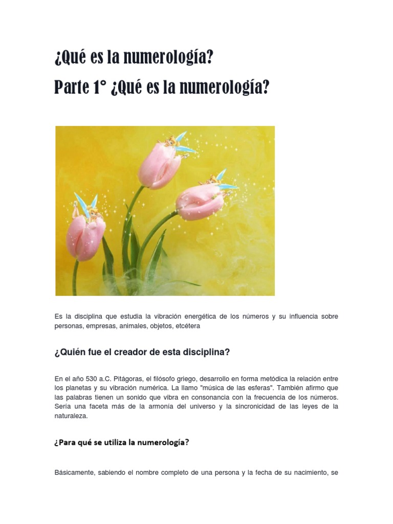 Numerología y su Influencia en el Tarot | PDF | Kábala | Alma