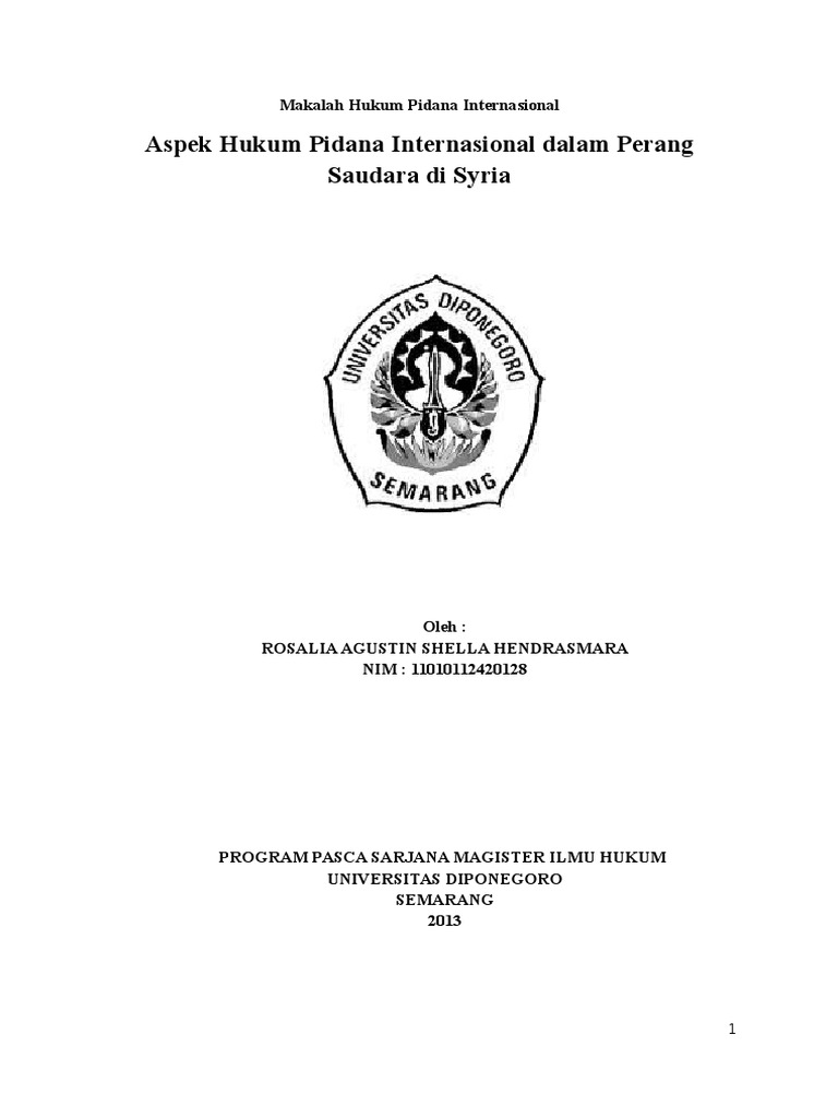 Makalah Pidana Internasional Doc