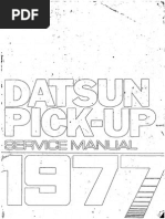 Service Manual Datsun Pick-Up 1977