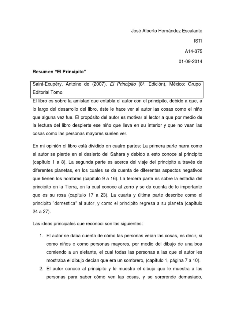 Cuantas Paginas Tiene El Principito Original