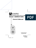 Audiovox GMRS7015RC Owner's Manual