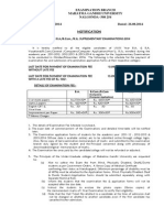 Examination Branch Mahatma Gandhi University NALGONDA-508 254 No. 165/Mgu/Ug/2014 Dated: 26.08.2014