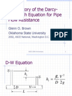 The History of The Darcy-Weisbach Equation For Pipe Flow Resistance