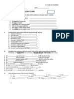 Examen de Inglés 5d - II Trimestre