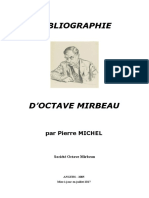 Pierre Michel, "Bibliographie d'Octave Mirbeau"