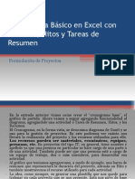 Cronograma Básico en Excel 2 Con Recursos, Hitos