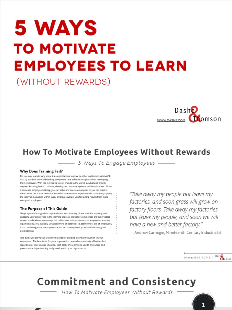 Motivate Employees to Learn | PDF | Motivation | Motivational