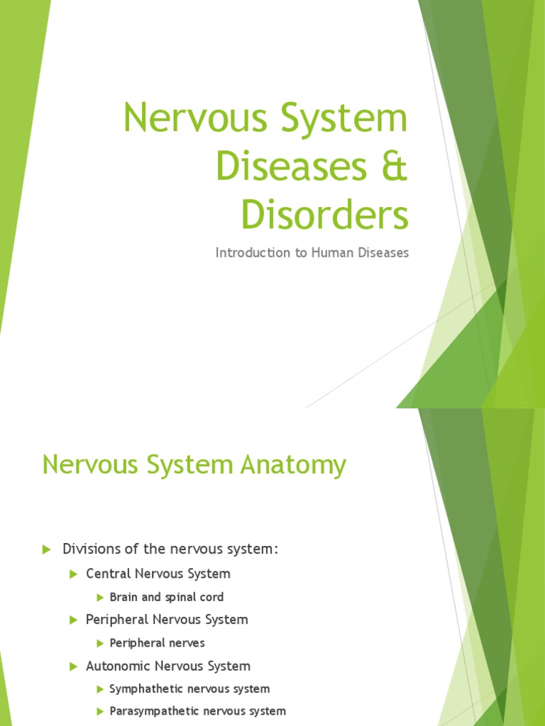 Overview of Nervous System Disorders | PDF | Rabies | Meningitis