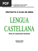 Proyecto o plan de área de Lengua Castellana