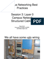 Campus Networking Best Practices Session 3: Layer 0 Campus Network Structured Cabling