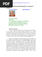 The Mathematical and Philosophical Concept of Vector