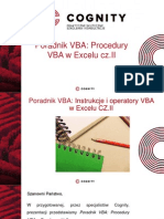 Kurs VBA - Procedury VBA w Excelu Cz.II.pptx