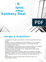 Merger Acquisition-Sun Pharma Ranbaxy