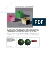 Hex Nut Thread AutoCAD