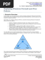 Practical - Deploying Windows Firewall and IPsec Policies