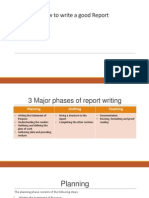 How To Write A Good Report