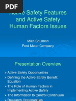 Active Safety Features and Active Safety Human Factors Issues