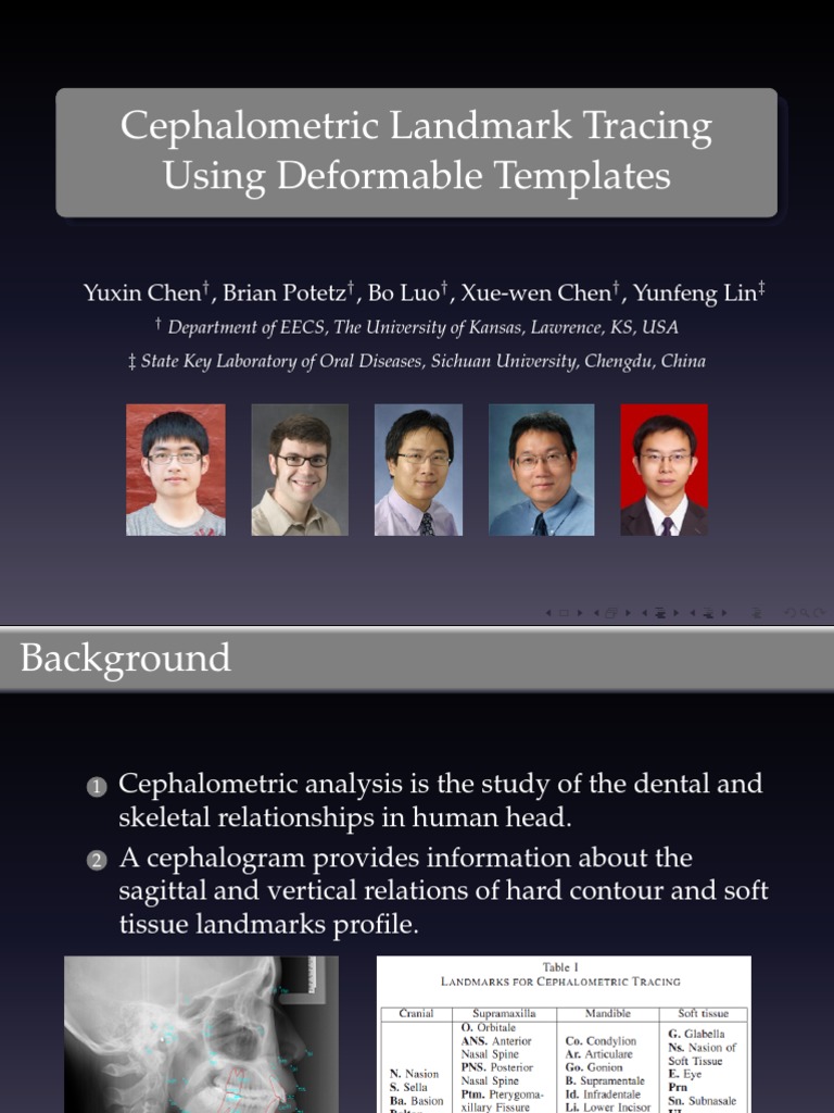Deformable Templates for Cephalometric Tracing | PDF | Dynamic ...